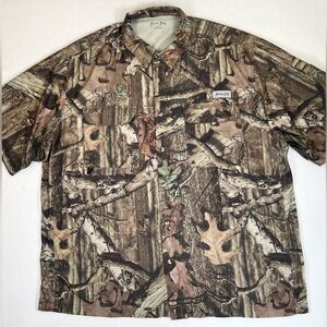 BIMINI BAY Men’s Short Sleeve Technical Camo Hunting Shirt 3XL Outdoor